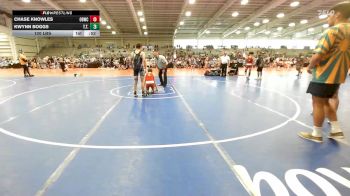 120 lbs Rr Rnd 2 - Chase Knowles, OBWC White vs Kwynn Boggs, Trident Takedown