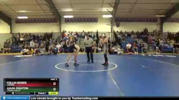 110 lbs Round 2 - Gavin Dighton, Lander Valley vs Collin Borer, Laramie