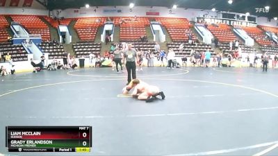 105 lbs Cons. Round 5 - Liam McClain, Hudson vs Grady Erlandson, Michigan Premier