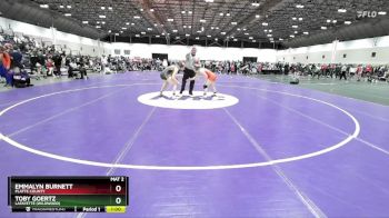 125 lbs Cons. Semi - Toby Goertz, Lafayette (Wildwood) vs Emmalyn Burnett, Platte County