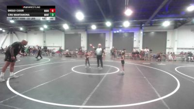 52 lbs Quarterfinal - Diego Coor, Manu WC vs Cru Mantanona, Mantanona TC