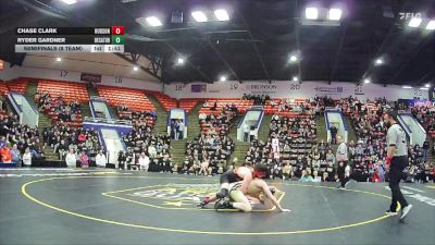 144 lbs Semifinals (8 Team) - Chase Clark, Hudson vs Ryder Gardner, Decatur