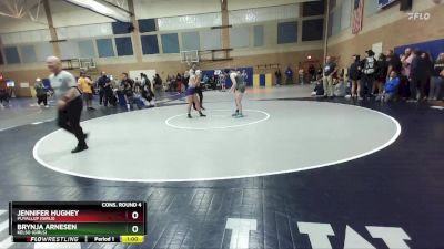 130lbs Cons. Round 4 - Brynja Arnesen, Kelso (Girls) vs Jennifer Hughey, Puyallup (Girls)