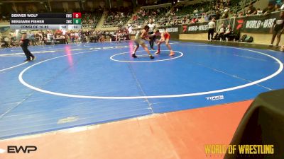 110 lbs Consi Of 16 #2 - Denver Wolf, Cowboy Wrestling Club vs Benjamin Fisher, Salina Wrestling Club