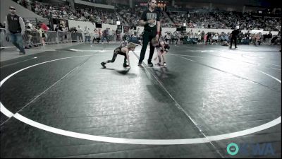 43 lbs Quarterfinal - Tyger Ray, Watonga Youth Wrestling vs Henry Howell, Henryetta Knights Wrestling Club