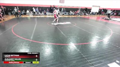 175 lbs Cons. Round 2 - Lucas Bittman, HUNTLEY vs Durango Valles, LOCKPORT (Twp)