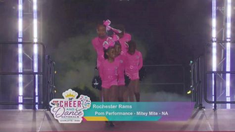 Rochester Rams [2025 Pom Performance - Mitey Mite - NA] 2025 Pop Warner National Cheer & Dance Championship