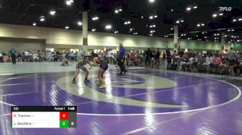 105 lbs Quarterfinals (8 Team) - Jenesis Sanders, CLAW vs Amy Trevino, Griffin Fang