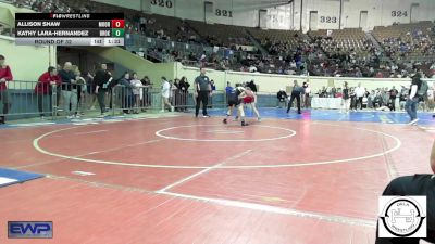 101 lbs Round Of 32 - Allison Shaw, Moore JH vs Kathy Lara-Hernandez, Broken Arrow Girls Junior High