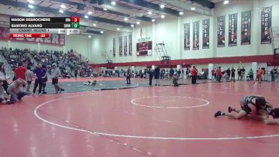 141 lbs Champ. Round 1 - Mason DesRochers, Unattached vs Santino Alvaro, Southern Oregon