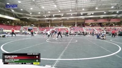 110 lbs Semifinal - Nyjah Wood, Honey Badger vs Braxton Burt, Lawrence Elite