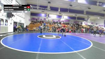 Boys 217 lbs Cons. Round 1 - Aidan Burns, Shasta Boys vs Demetrius Sanchez, Corning Boys