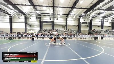 125 lbs Champ. Round 1 - Shanti Langidrik, La Grande vs Maya Rasberry, Chavez (Stockton)