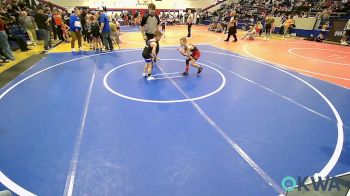 55 lbs Consi Of 8 #1 - Grayson Simpson, Hilldale Youth Wrestling Club vs Hunter Wallace, R.A.W.