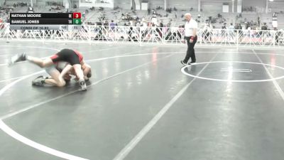 126 lbs Consi Of 16 #2 - Nathan Moore, DE vs Samuel Jones, TN
