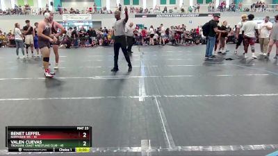 190 lbs Cons. Round 4 - Benet Leffel, NorthSide WC vs Valen Cuevas, Treasure Coast Wrestling Club