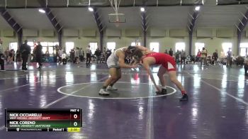 157 lbs Cons. Round 4 - Nick Cicciarelli, West Virginia University Unatt vs Nick Coreno, Gannon University Unattached