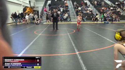 10U-1 lbs Round 3 - Bennett Sorensen, Kasson-Mantorville vs Evan Schneider, Guerrilla Wrestling Club