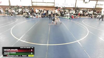 65 lbs Cons. Round 3 - Mason Hanna, Westlake vs Hayzon Walker, Stallions Wrestling Club