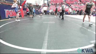 106 lbs Final - Braxton Baker, Ponca City Wildcat Wrestling vs Kandyn Clem, Ponca City Wildcat Wrestling