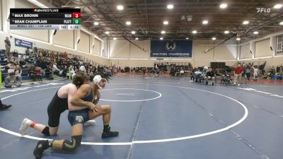 144 lbs Quarterfinal - Max Brown, New Canaan vs Sean Champlain, Platt