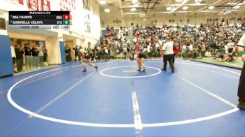 Girls 155 lbs Cons. Semi - Mia Fausto, Hollister Girls vs Gabriella Celaya, Saint Francis&nbsp;Girls