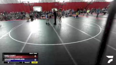112 lbs Round 3 - Haeli Casey, Victory School Of Wrestling vs Savannah Danielson, Wisconsin