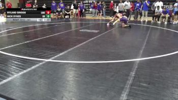 141 lbs Champ. Round 1 - Nick Sykes, Montevallo vs Ryland Griggs, Lander