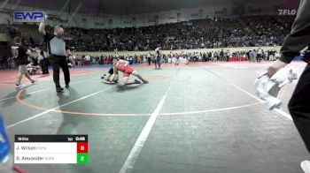 161 lbs Consi Of 16 #1 - Jack Wilson, Fort Gibson Youth Wrestling vs Bronson Alexander, Norman North