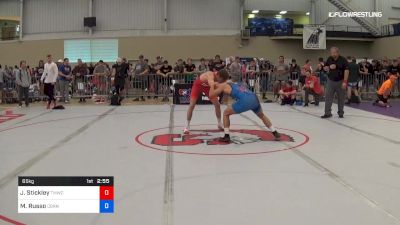 65 kg Consi Of 64 #2 - John Stickley, TMWC/Ohio RTC vs Mike Russo, Cornell