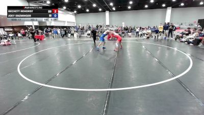 132 lbs Beckett Rehorst, South Dakota Blue vs Joey Enzminger, Team North Dakota