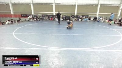 88 lbs Placement Matches (8 Team) - Thales Silva, California vs Nathan Schuman, Pennsylvania