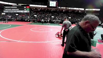 74 lbs Champ. Round 2 - Michael Zuercher, EAG2 vs Brock Cardinal, WAD1