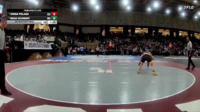 150-4A/3A Quarterfinal - Owen Pelaez, Clarksburg vs Beau Schmidt, Northeast (AA)