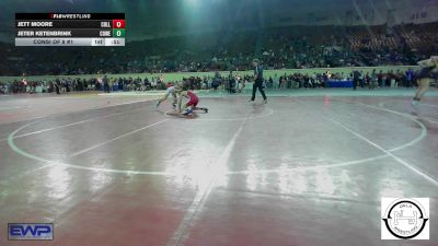 96 lbs Consi Of 8 #1 - Jett Moore, Collinsville Junior High vs Jeter Ketenbrink, Coweta