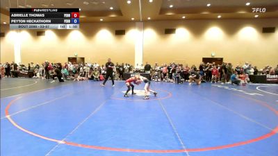 53-57 lbs Champ. Round 3 - Abrielle Thomas, Pennsylvania vs Peyton Heckathorn, Pennsylvania