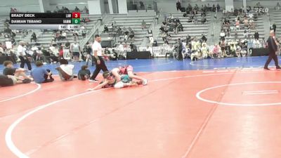 138 lbs Rr Rnd 3 - Brady Deck, LAW Red - HSB vs Damian Tebano, Hammer Wrestling Club - HSB