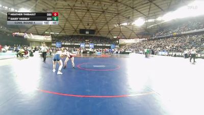 Girls 2A 105 lbs Cons. Round 4 - Heather Thibault, W. F. West (Girls) vs Daisy Vessey, Aberdeen (Girls)
