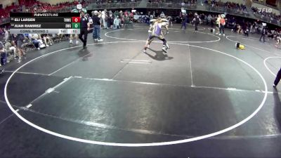 117 lbs Cons. Round 2 - Eli Larsen, Tekamah Herman Wrestling Club vs Juan Ramirez, Scottsbluff Wrestling Club