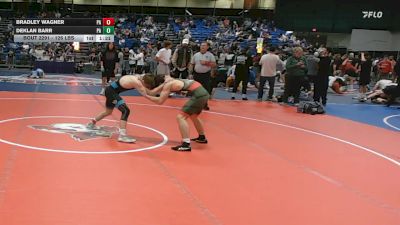 126 lbs Consi Of 16 #2 - Bradley Wagner, PA vs Deklan Barr, PA