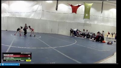 50 lbs Round 3 - Keagan Moe, Contenders Wrestling Academy vs Keyaira Hall, New Castle Youth Wrestling Club