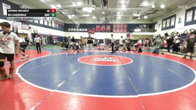 128 lbs Cons. Round 5 - Jethro Holiday, Rough House vs Eli Cardenas, A.B. Miller High School