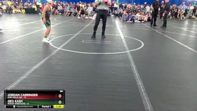 96 lbs Finals (2 Team) - Geo Kash, Rogue Wrestling vs Jordan Carringer, Ohio Gold 24k