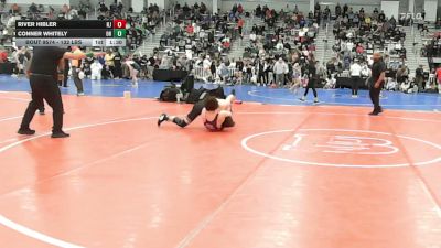 132 lbs 5th Place - River Hibler, NJ vs Conner Whitely, OH