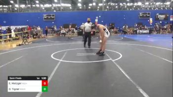 144 lbs Semifinal - Erich Metzger, Rochelle vs Dominic Tigner, Moen Wrestling Academy