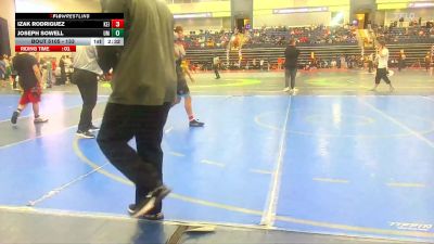 133 lbs Champ. Round 2 - Joseph Sowell, Montevallo vs Izak Rodriguez, Funky Monkey