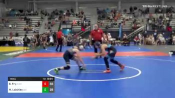 110 lbs Prelims - Blake Fry, Buffalo Valley Wrestling Club Elem vs Marshall Laishley, Team 922