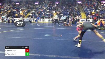 84 lbs Quarterfinal - Nadia Croteau, Richland vs Zoe Fabyonic, Mt. Lebanon