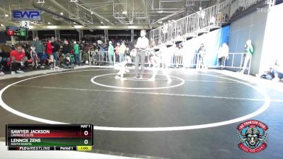 46 lbs Semifinal - Sawyer Jackson, Lawrence Elite vs Lennox Zens, South Dakota