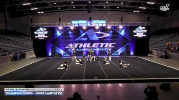 Champion Cheer - Spice (Justin TX) [2026 L2 Junior Day 1] 2026 Athletic Championships Garland Nationals